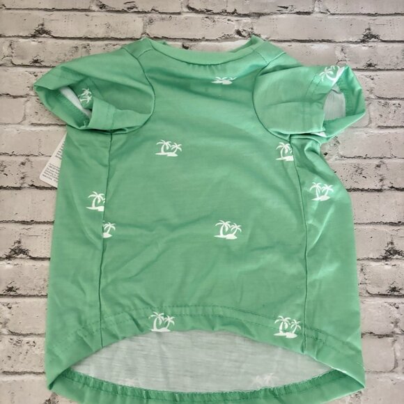 Top Paw Green Palm Tree Dog Shirt Size Small NWT - Picture 2 of 3